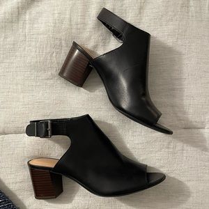 Clarks Deloria Gia (Black leather, 8)